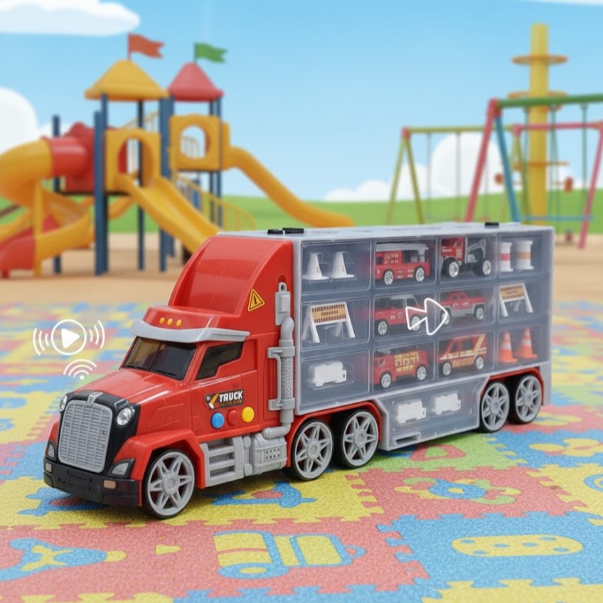 لعبة شاحنة التخزين العملاقة | Large Storage Truck Toy